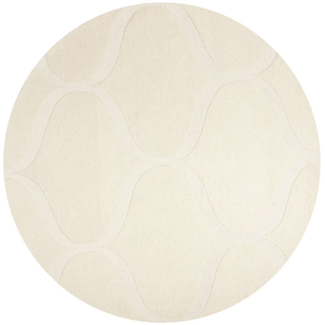 SAFAVIEH Cambridge CAM730P Handmade Ivory / Ivory Rug Image 1