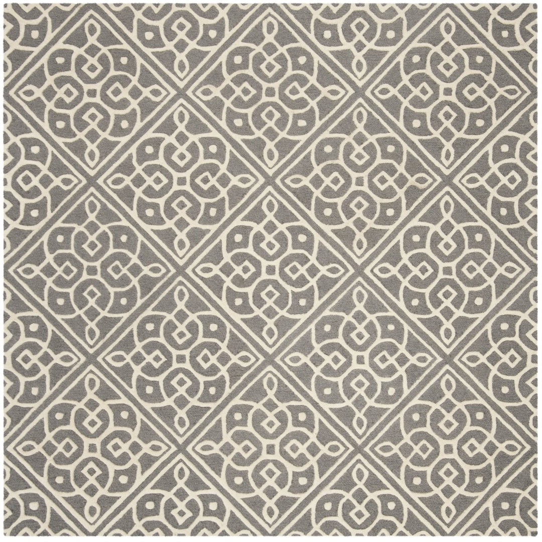 SAFAVIEH Cambridge CAM731D Dark Grey / Ivory Rug Image 1