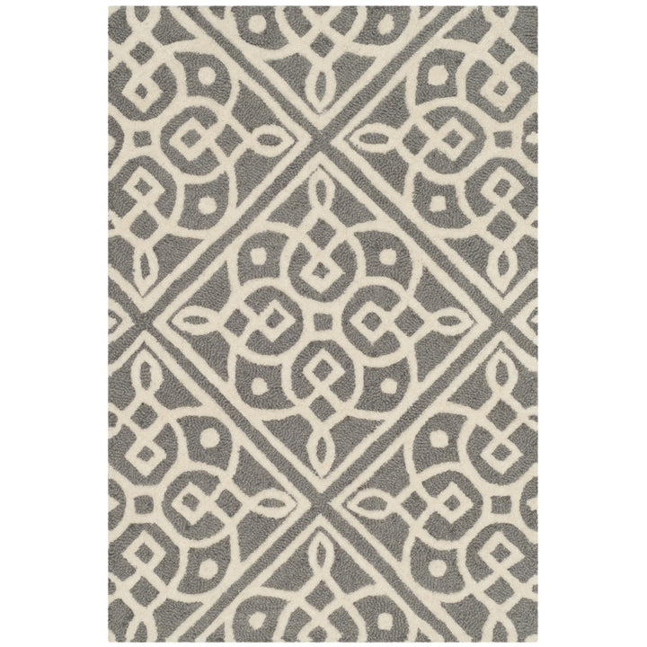 SAFAVIEH Cambridge CAM731D Dark Grey / Ivory Rug Image 8