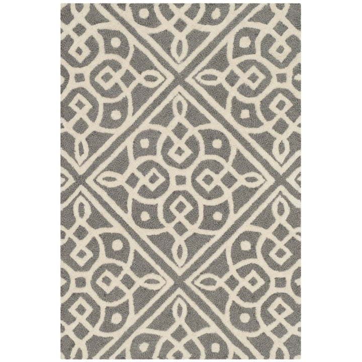 SAFAVIEH Cambridge CAM731D Dark Grey / Ivory Rug Image 1