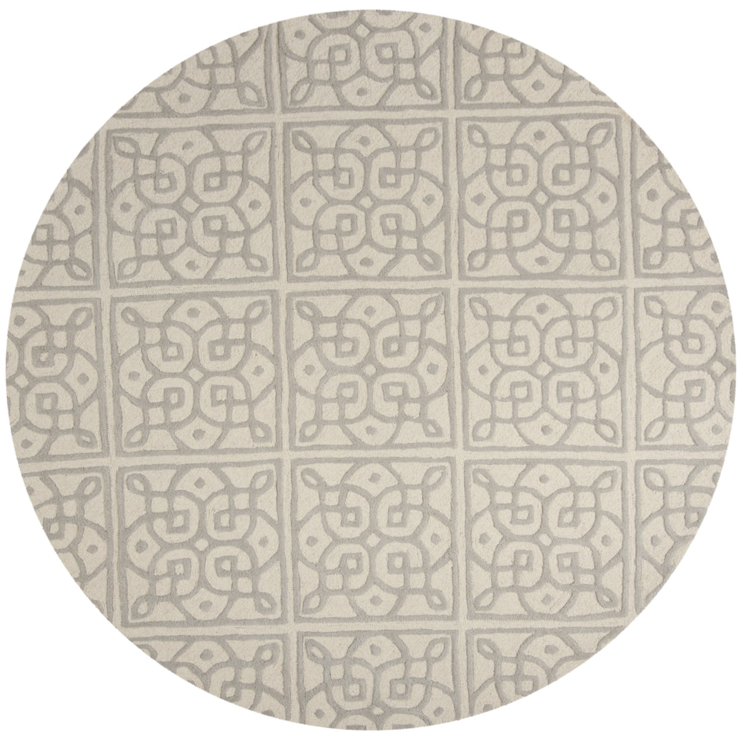 SAFAVIEH Cambridge CAM731Q Handmade Ivory / Grey Rug Image 4