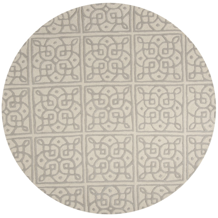 SAFAVIEH Cambridge CAM731Q Handmade Ivory / Grey Rug Image 4