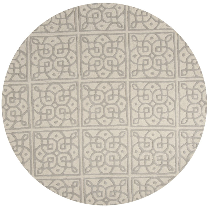 SAFAVIEH Cambridge CAM731Q Handmade Ivory / Grey Rug Image 1