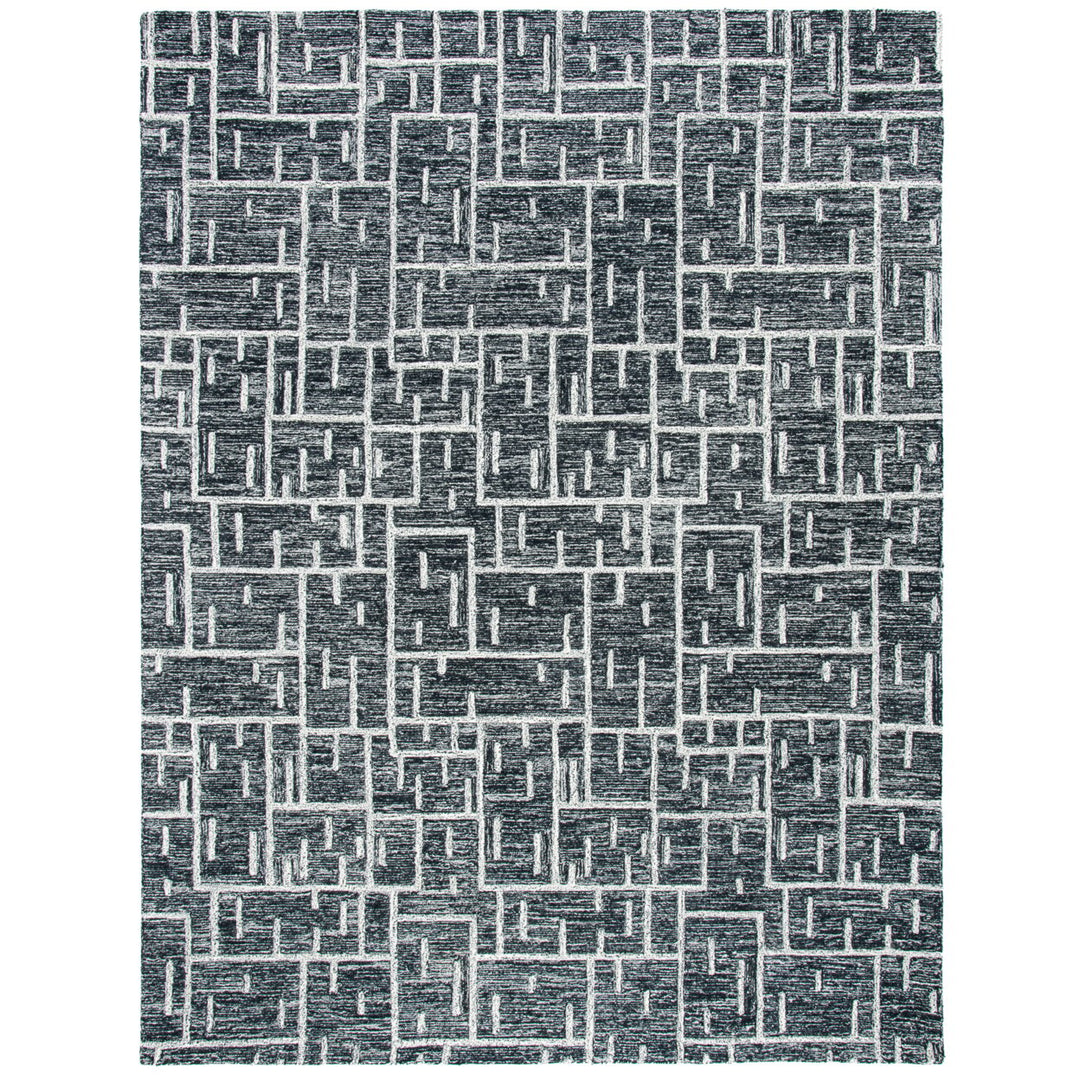 SAFAVIEH Cambridge CAM733Z Handmade Black / Ivory Rug Image 1