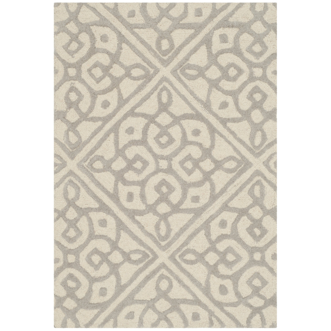 SAFAVIEH Cambridge CAM731Q Handmade Ivory / Grey Rug Image 8