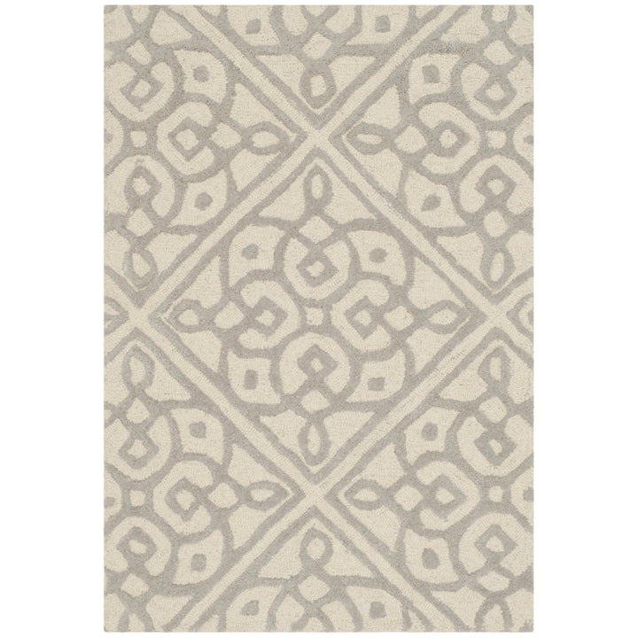 SAFAVIEH Cambridge CAM731Q Handmade Ivory / Grey Rug Image 1