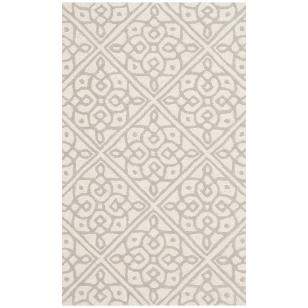 SAFAVIEH Cambridge CAM731Q Handmade Ivory / Grey Rug Image 9