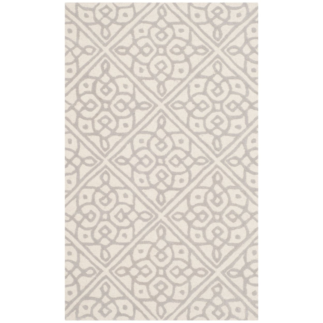 SAFAVIEH Cambridge CAM731Q Handmade Ivory / Grey Rug Image 1