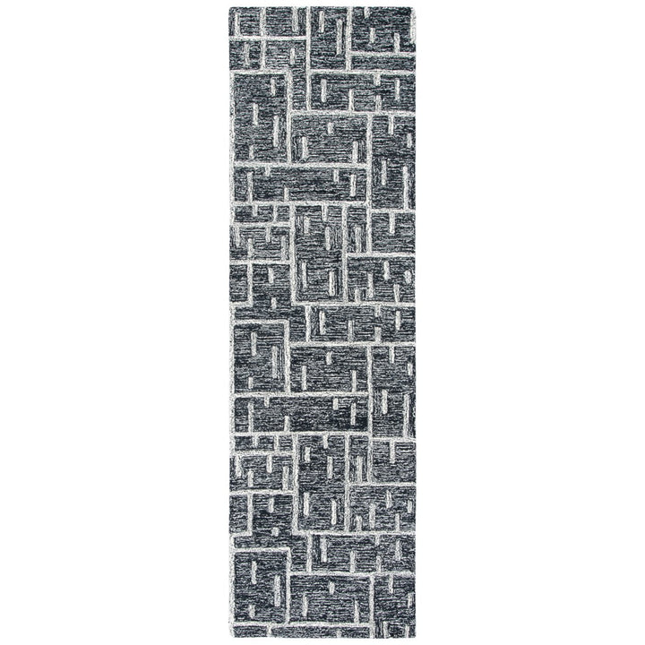 SAFAVIEH Cambridge CAM733Z Handmade Black / Ivory Rug Image 5