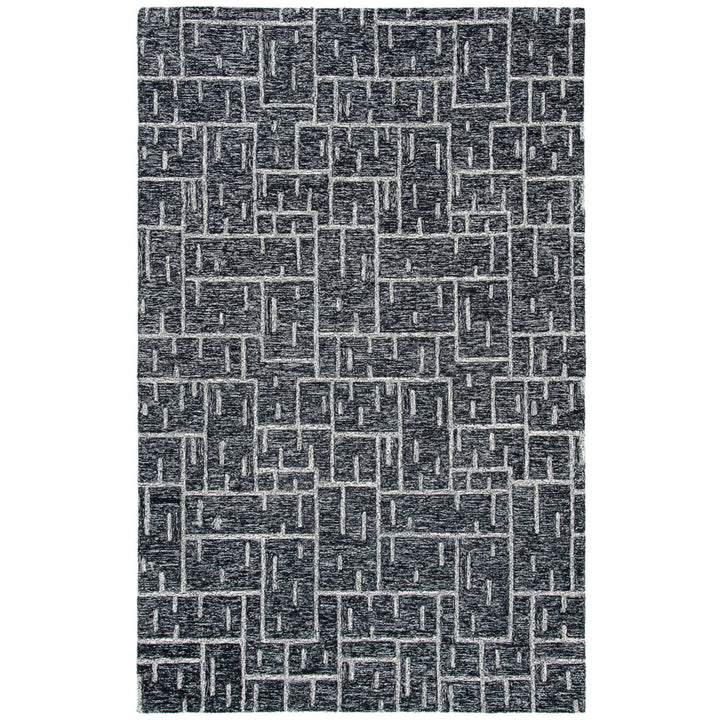 SAFAVIEH Cambridge CAM733Z Handmade Black / Ivory Rug Image 1