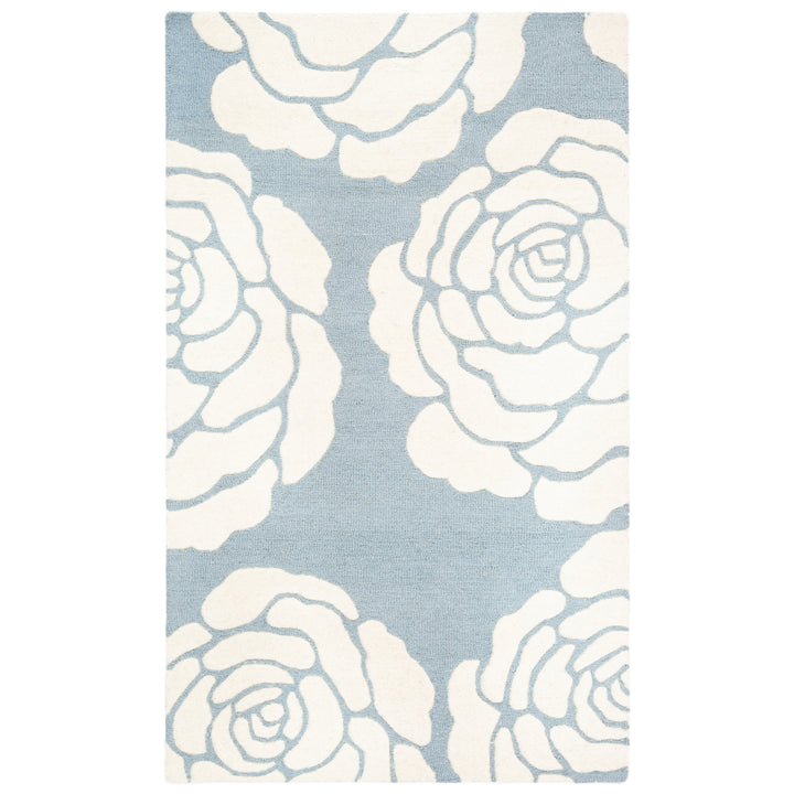 SAFAVIEH Cambridge CAM782B Handmade Blue / Ivory Rug Image 9