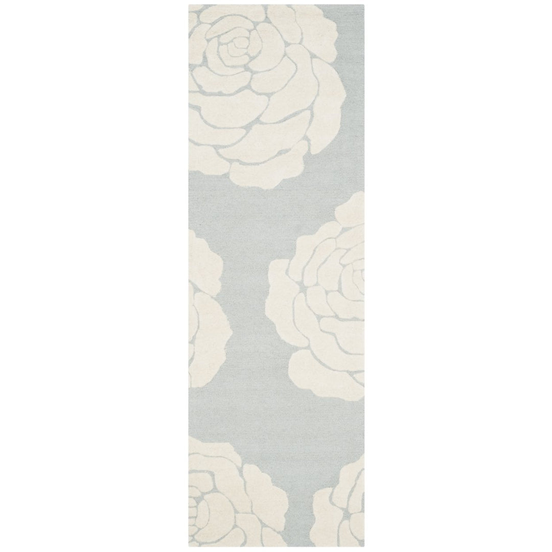 SAFAVIEH Cambridge CAM782G Handmade Grey / Ivory Rug Image 1