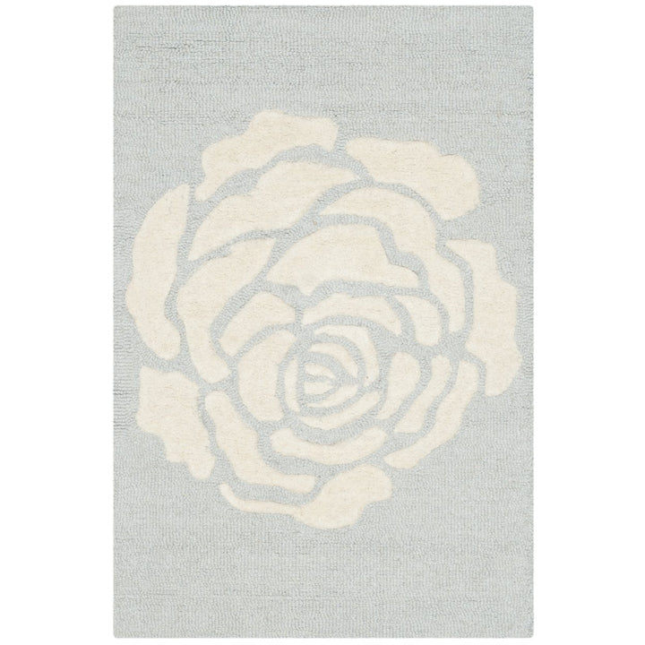 SAFAVIEH Cambridge CAM782G Handmade Grey / Ivory Rug Image 1