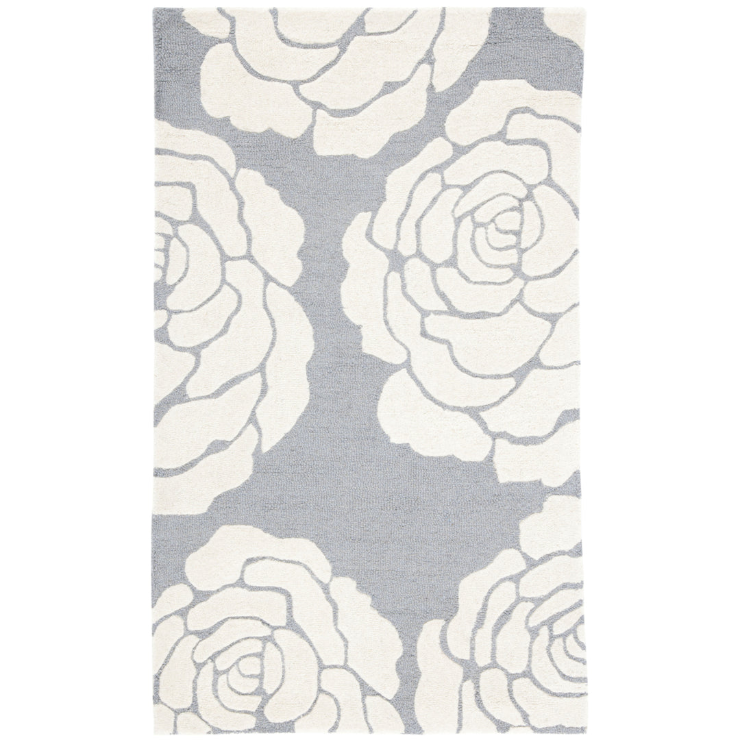 SAFAVIEH Cambridge CAM782D Dark Grey / Ivory Rug Image 9