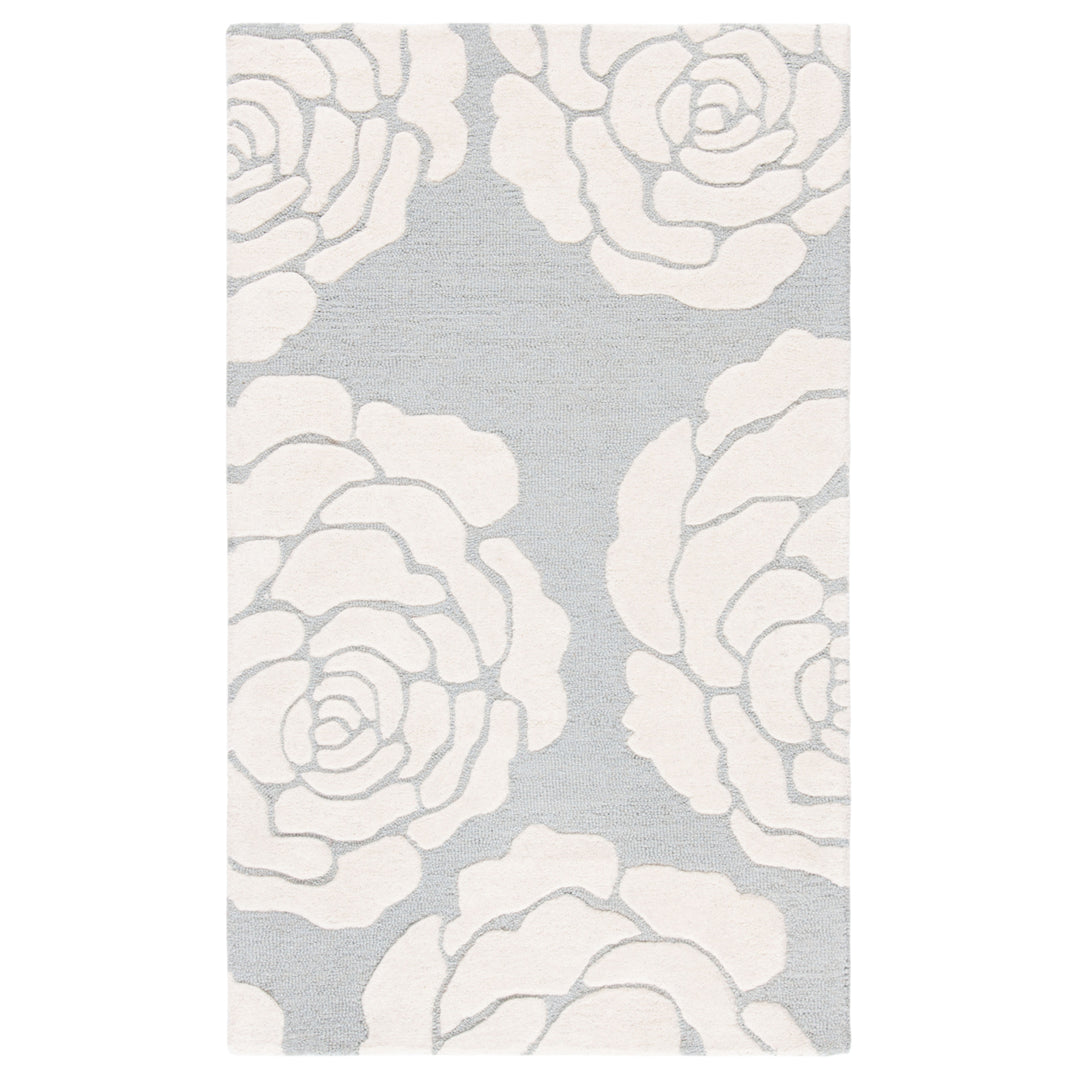 SAFAVIEH Cambridge CAM782G Handmade Grey / Ivory Rug Image 9