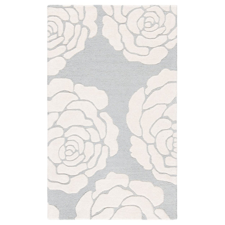 SAFAVIEH Cambridge CAM782G Handmade Grey / Ivory Rug Image 1