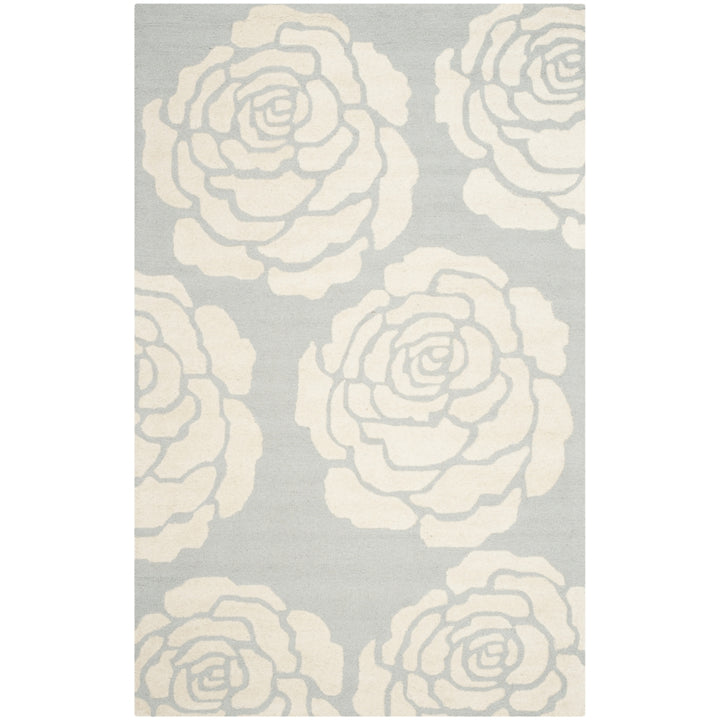 SAFAVIEH Cambridge CAM782G Handmade Grey / Ivory Rug Image 10