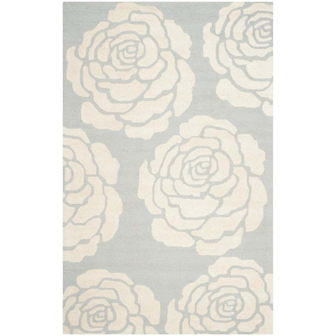 SAFAVIEH Cambridge CAM782G Handmade Grey / Ivory Rug Image 1