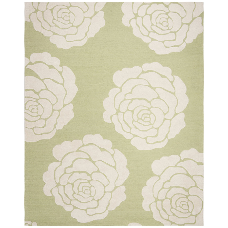 SAFAVIEH Cambridge CAM782N Handmade Lime / Ivory Rug Image 1