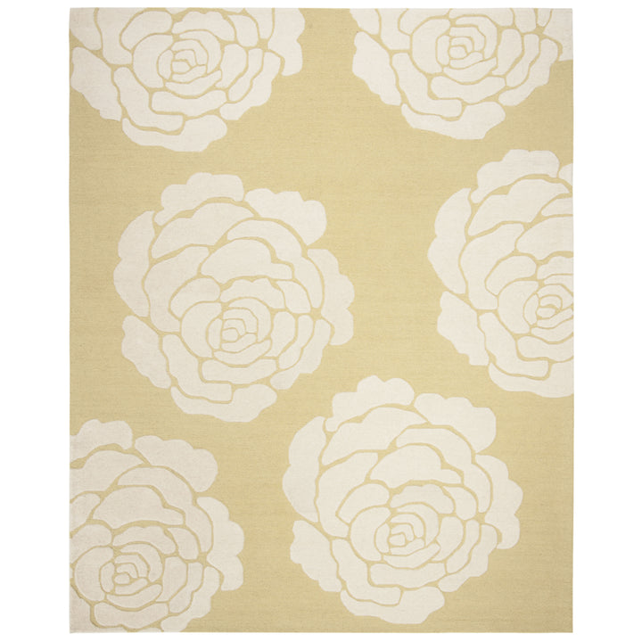 SAFAVIEH Cambridge CAM782Q Light Gold / Ivory Rug Image 1