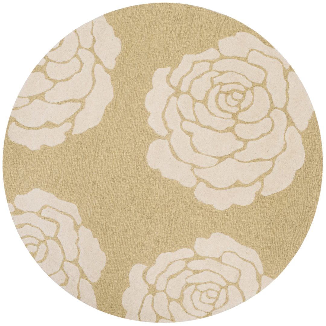 SAFAVIEH Cambridge CAM782Q Light Gold / Ivory Rug Image 4