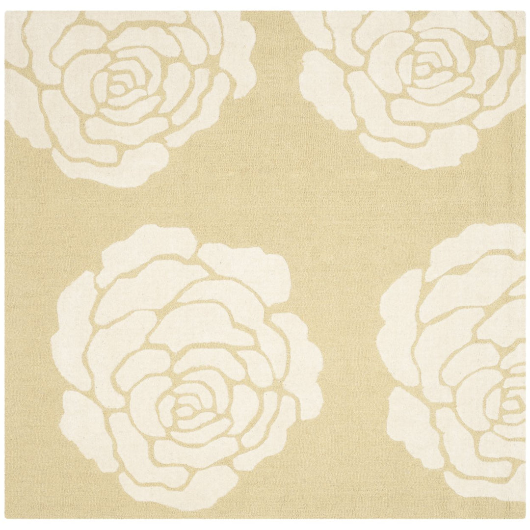 SAFAVIEH Cambridge CAM782Q Light Gold / Ivory Rug Image 6