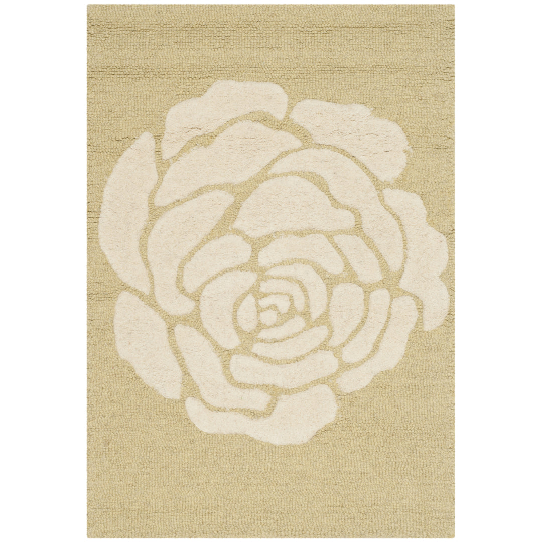 SAFAVIEH Cambridge CAM782Q Light Gold / Ivory Rug Image 8