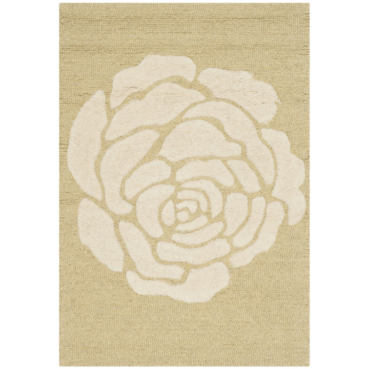 SAFAVIEH Cambridge CAM782Q Light Gold / Ivory Rug Image 8