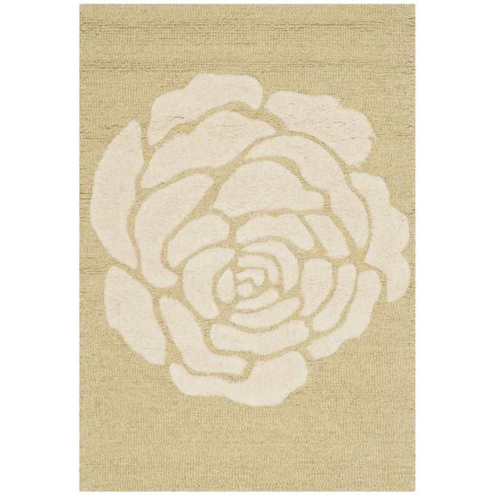 SAFAVIEH Cambridge CAM782Q Light Gold / Ivory Rug Image 1