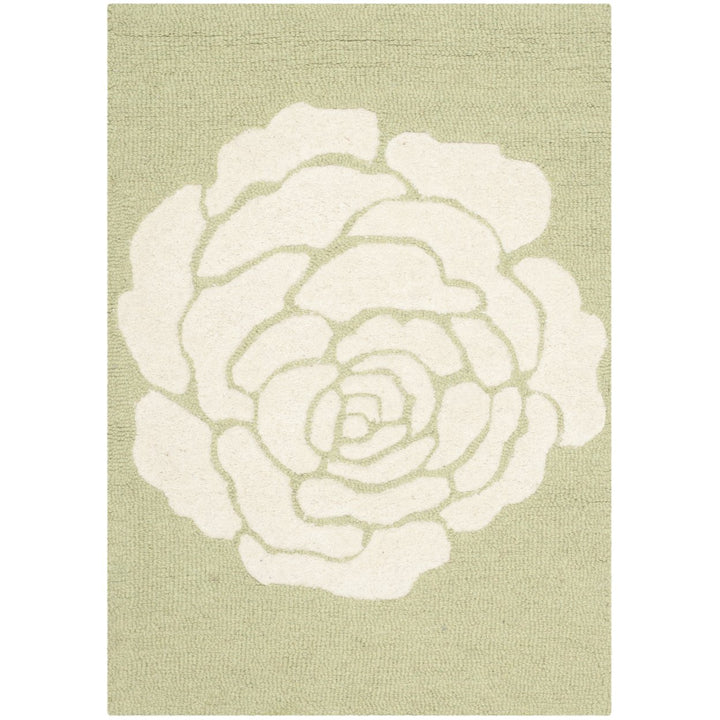 SAFAVIEH Cambridge CAM782N Handmade Lime / Ivory Rug Image 1