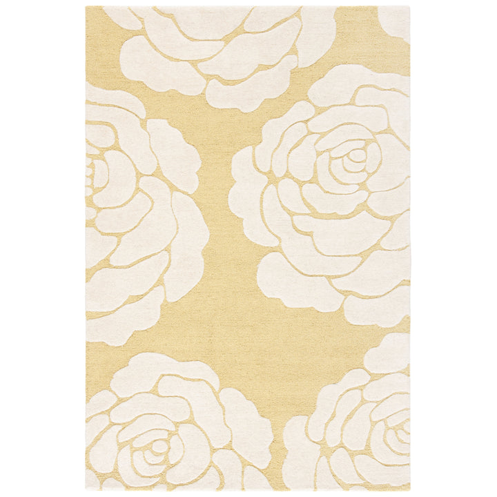 SAFAVIEH Cambridge CAM782Q Light Gold / Ivory Rug Image 10