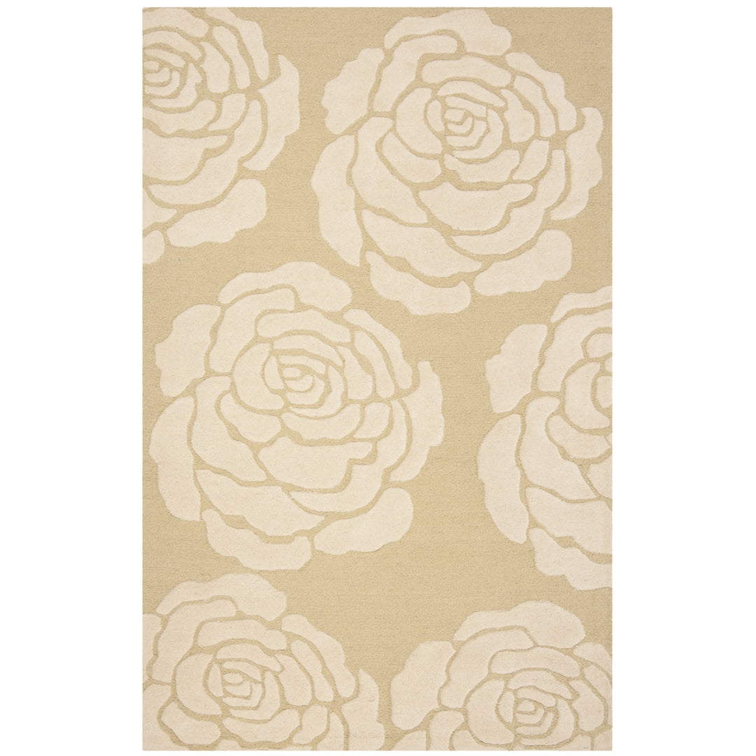 SAFAVIEH Cambridge CAM782Q Light Gold / Ivory Rug Image 11