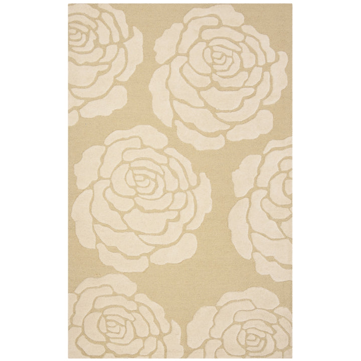 SAFAVIEH Cambridge CAM782Q Light Gold / Ivory Rug Image 11