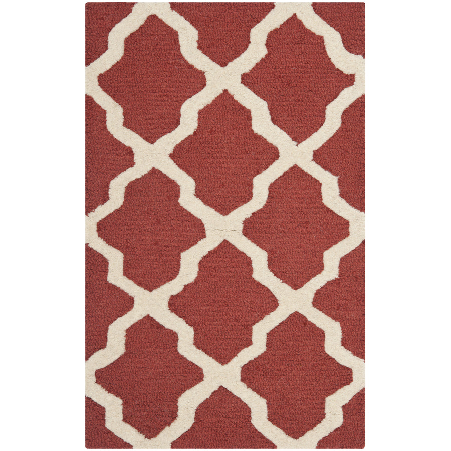 SAFAVIEH Cambridge CAMS121L Handmade Rust / Ivory Rug Image 1