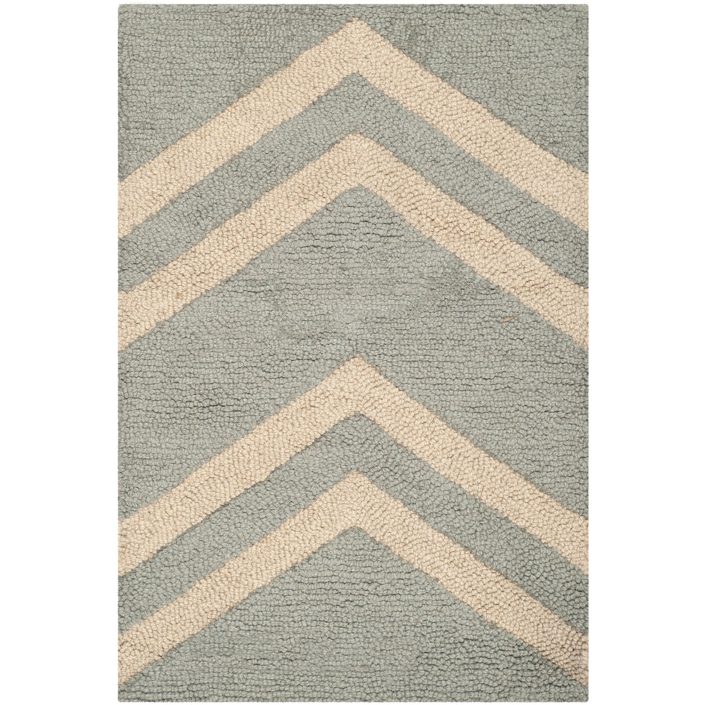 SAFAVIEH Cambridge CAM824A Handmade Grey / Beige Rug Image 2