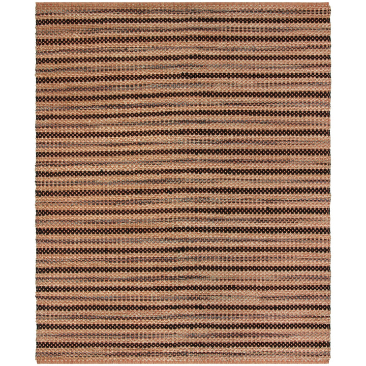 SAFAVIEH Cape Cod CAP104C Handwoven Orange / Black Rug Image 1