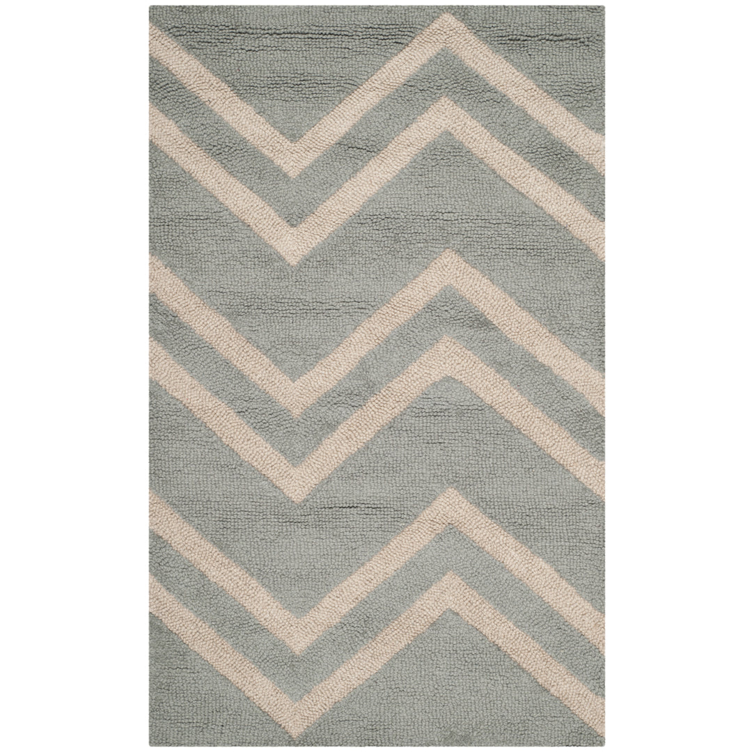 SAFAVIEH Cambridge CAM824A Handmade Grey / Beige Rug Image 4