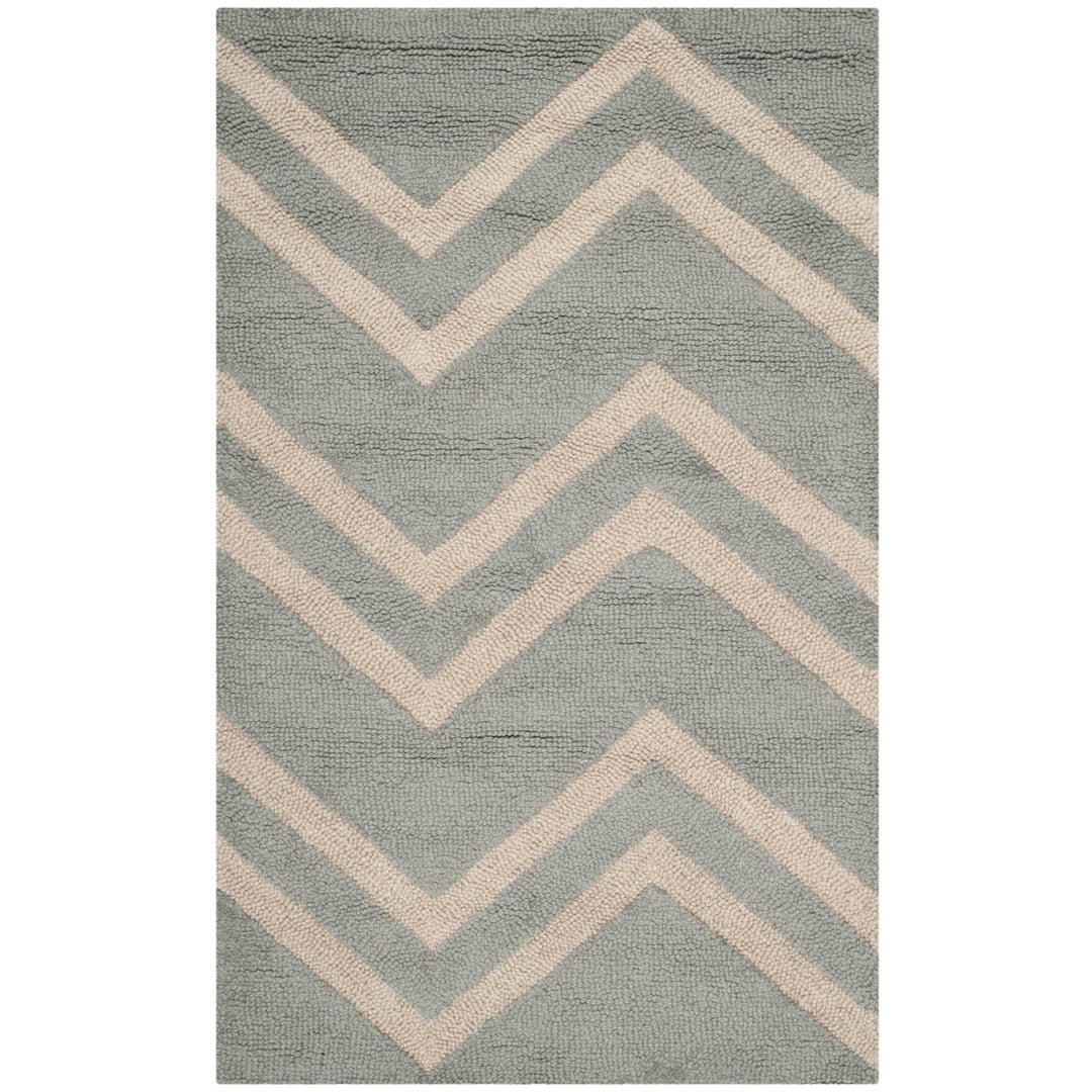 SAFAVIEH Cambridge CAM824A Handmade Grey / Beige Rug Image 1