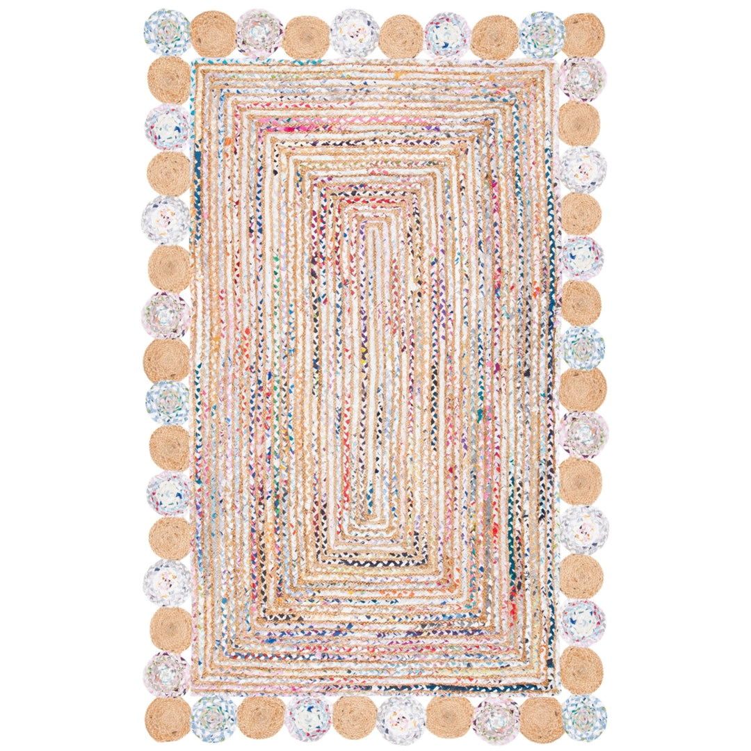 SAFAVIEH Cape Cod CAP201B Handwoven Beige / Multi Rug Image 2