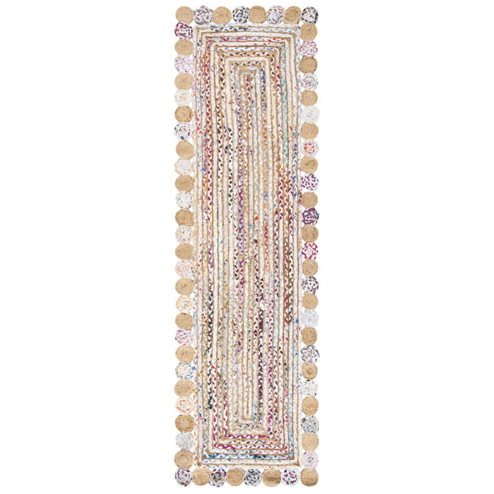 SAFAVIEH Cape Cod CAP201B Handwoven Beige / Multi Rug Image 3