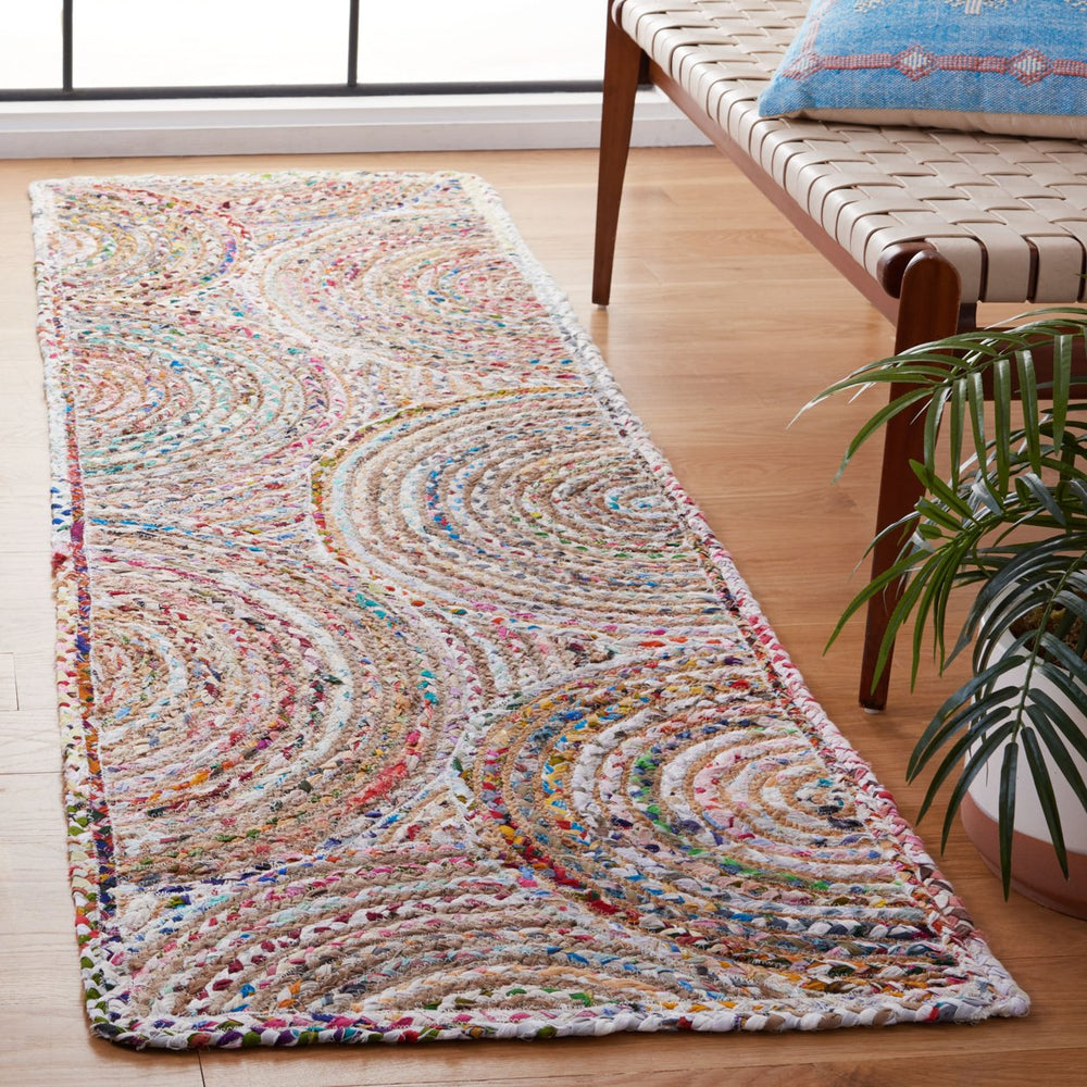 SAFAVIEH Cape Cod CAP203B Handwoven Beige / Multi Rug Image 2