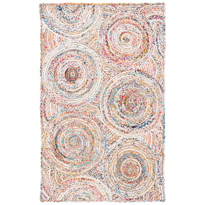 SAFAVIEH Cape Cod CAP203B Handwoven Beige / Multi Rug Image 7