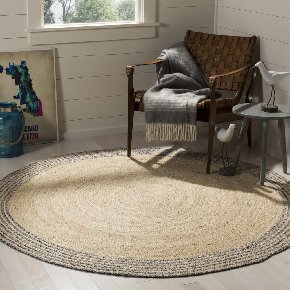 SAFAVIEH Cape Cod CAP204C Ivory / Steel Grey Rug Image 2