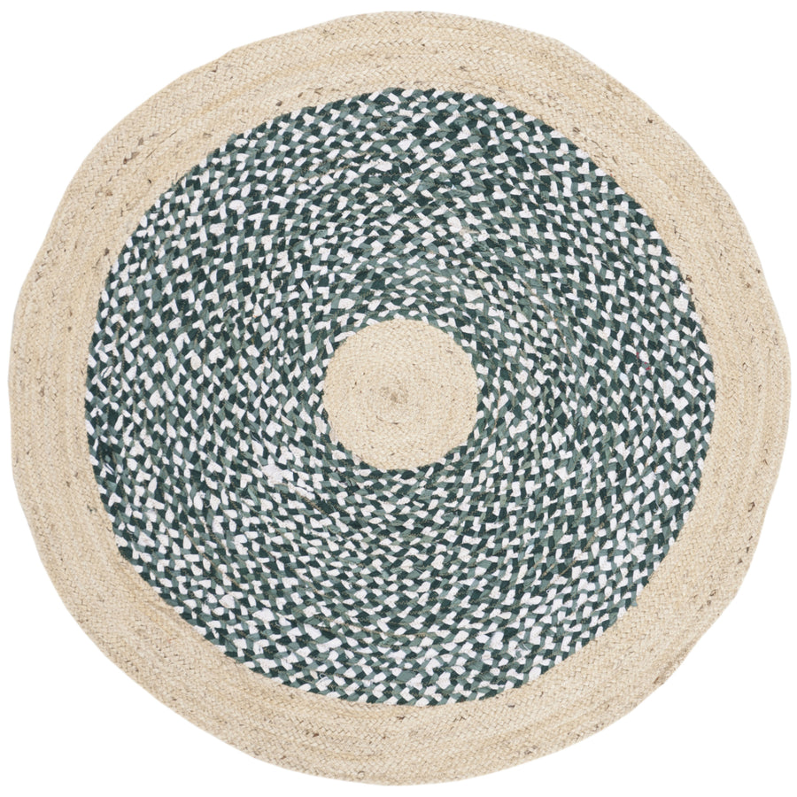 SAFAVIEH Cape Cod CAP210M Light Blue / Natural Rug Image 1