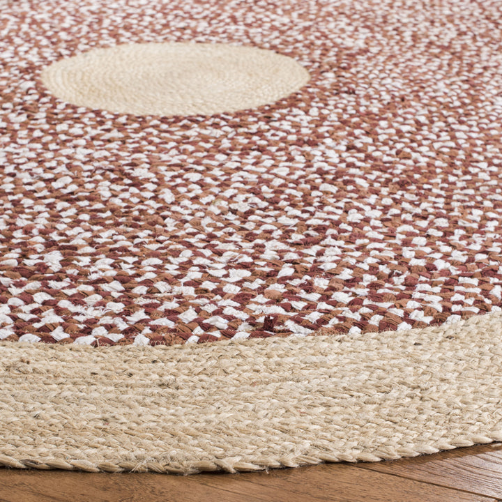 SAFAVIEH Cape Cod CAP210P Handwoven Rust / Natural Rug Image 3