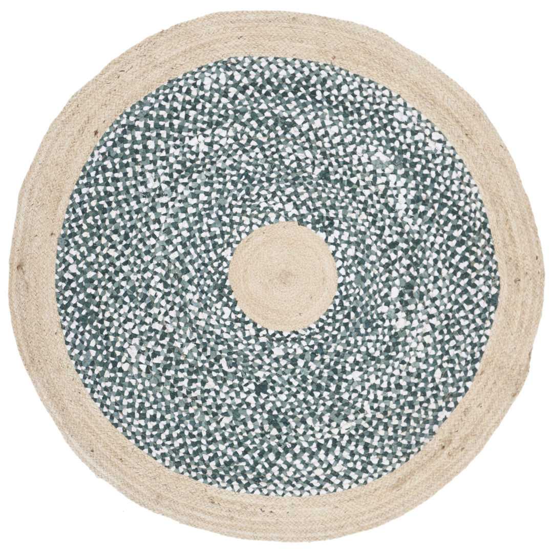 SAFAVIEH Cape Cod CAP210M Light Blue / Natural Rug Image 4