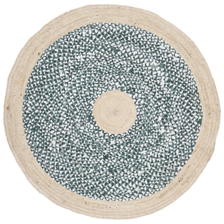 SAFAVIEH Cape Cod CAP210M Light Blue / Natural Rug Image 4