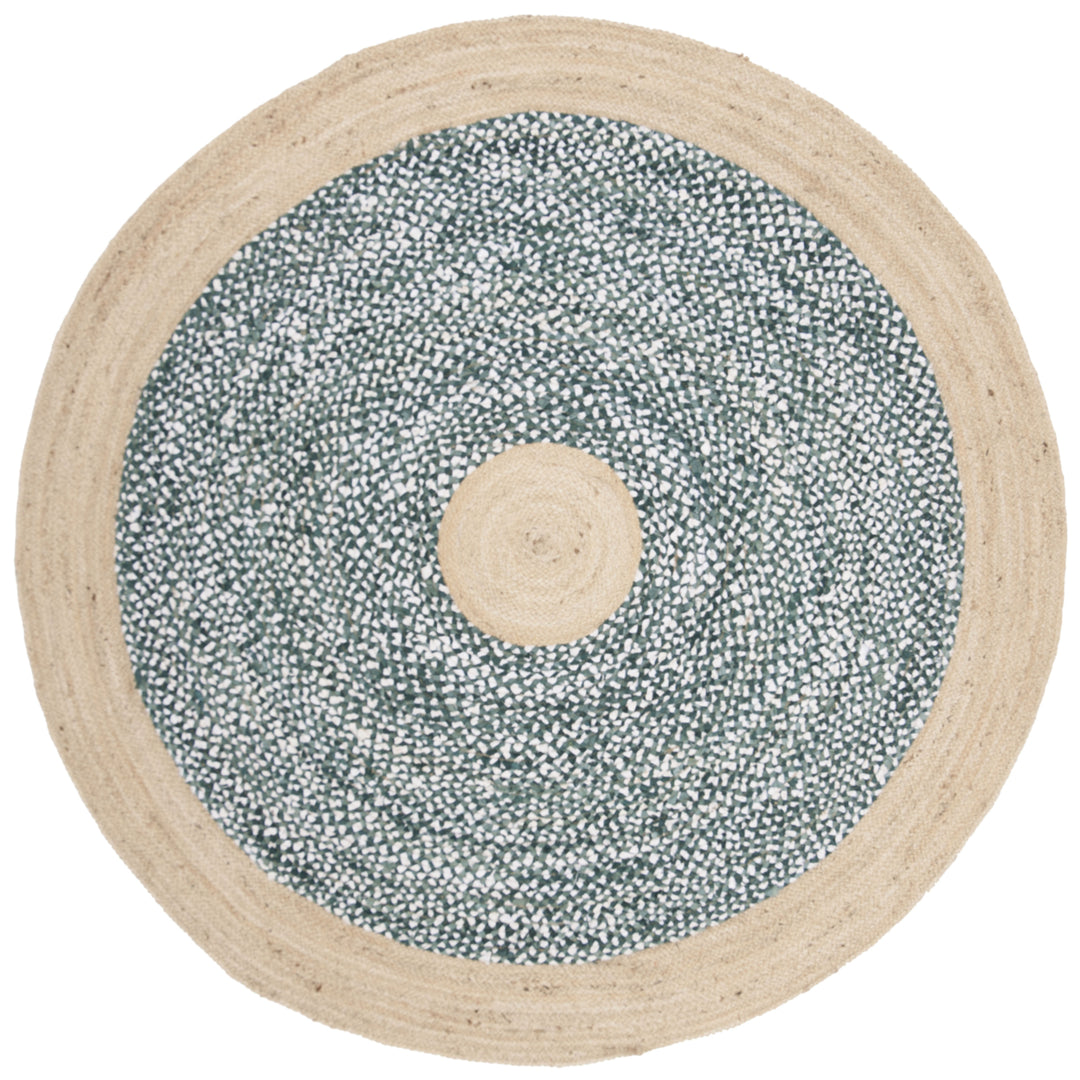 SAFAVIEH Cape Cod CAP210M Light Blue / Natural Rug Image 5