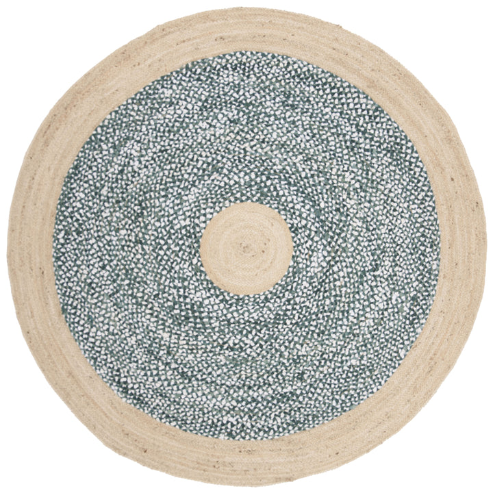 SAFAVIEH Cape Cod CAP210M Light Blue / Natural Rug Image 5