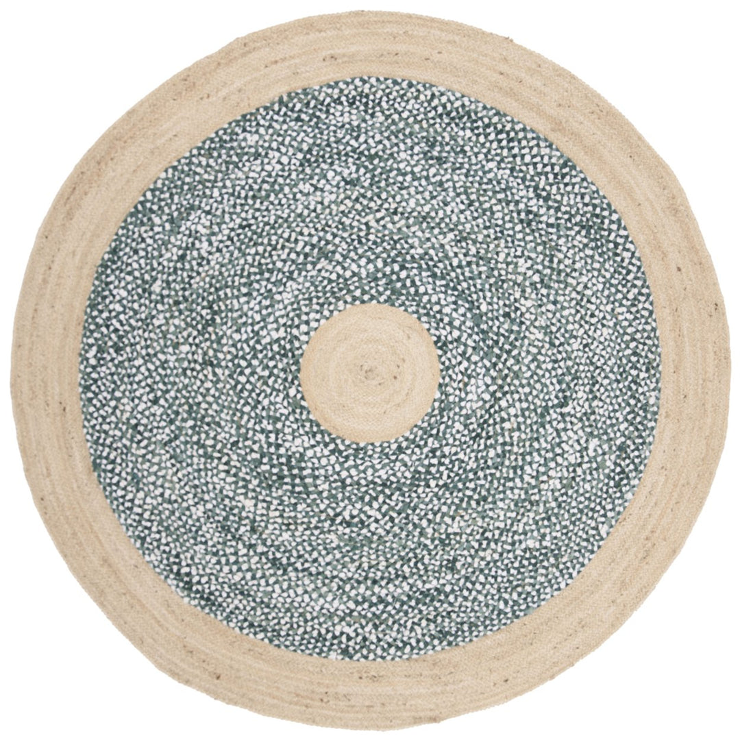 SAFAVIEH Cape Cod CAP210M Light Blue / Natural Rug Image 1